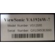 ViewSonic VA1926W-7 (Щербинка)