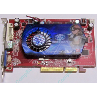 Б/У видеокарта 512Mb DDR2 ATI Radeon HD2600 PRO AGP Sapphire (Щербинка)