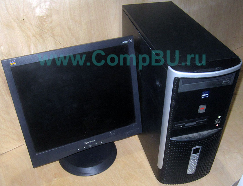 Комплект: одноядерный компьютер Intel Pentium-4 с 1Гб памяти и 17 дюймовый ЖК монитор (Щербинка)